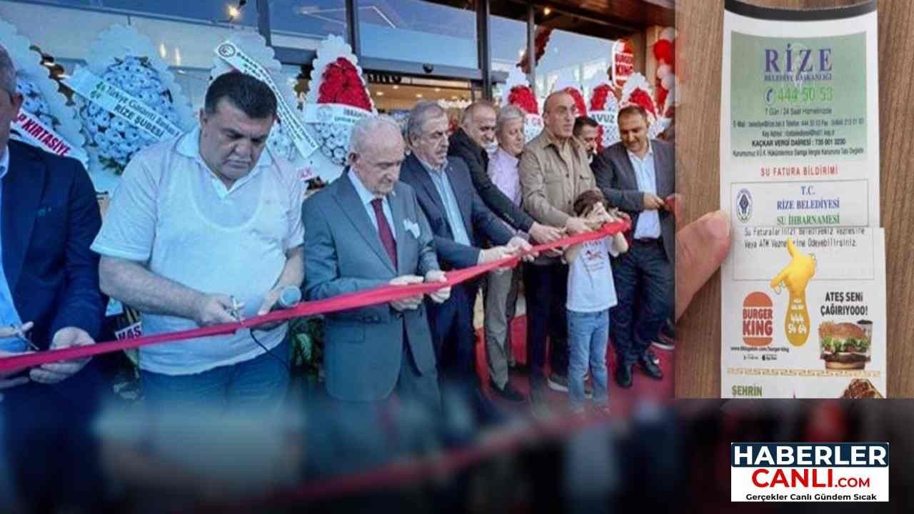 Rize'de Boykot Edilen Burger King Açılışına AKP'li Belediye Başkanı Katıldı