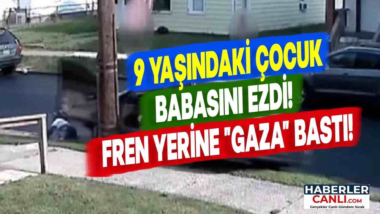 Direksiyona Geçen 9 Yaşındaki Küçük Çocuk Babasını Ezdi!