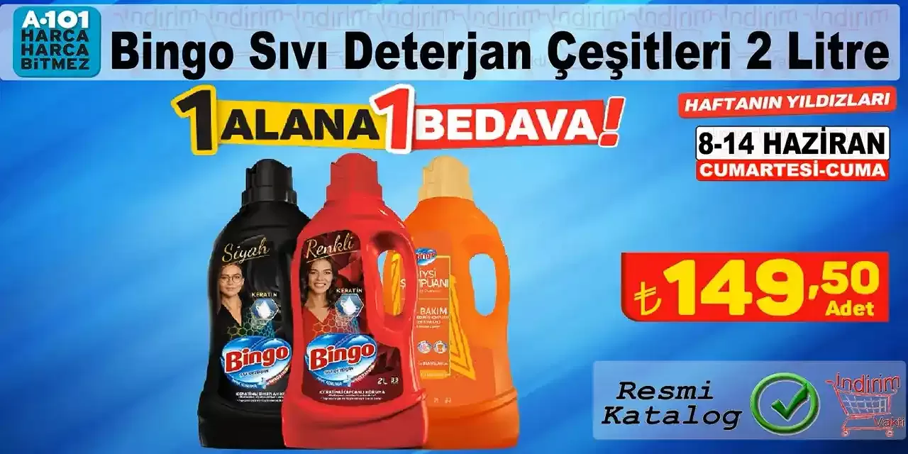 21 Haziran’a Kadar A101’de 1 Alana 1 Bedava Kampanyası!