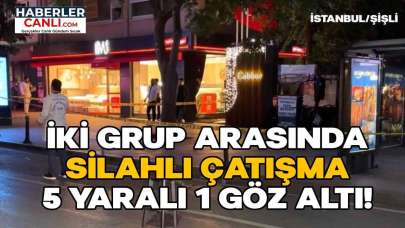 Şişli'de Restoranda İki Grup Kavgası Silahlı Çatışmaya Dönüştü: 5 Yaralı, 1 Gözaltı