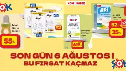 6 Ağustos’a Kadar Bebek Araç Gereçleri ve Bebek Bezlerinde İndirim! Bu Fırsat Kaçmaz!