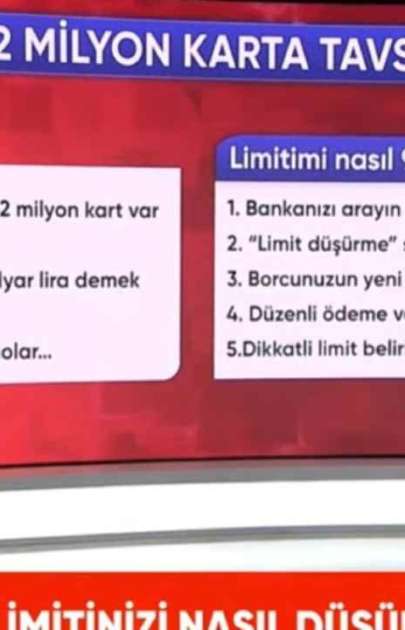 Kredi Kartının Limitini Nasıl Düşürülür İşte Ekrem Açıkel Canlı Yayında Açıkladı!