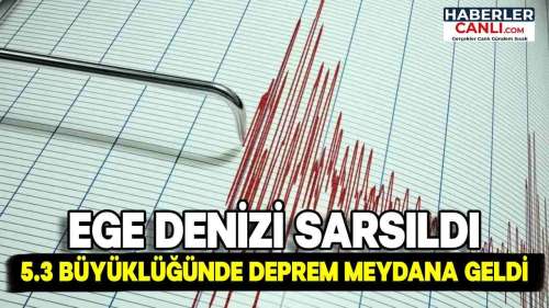 Ege Denizi Sarsıldı: 5,3 Büyüklüğünde Deprem, Çanakkale'de Hissedildi