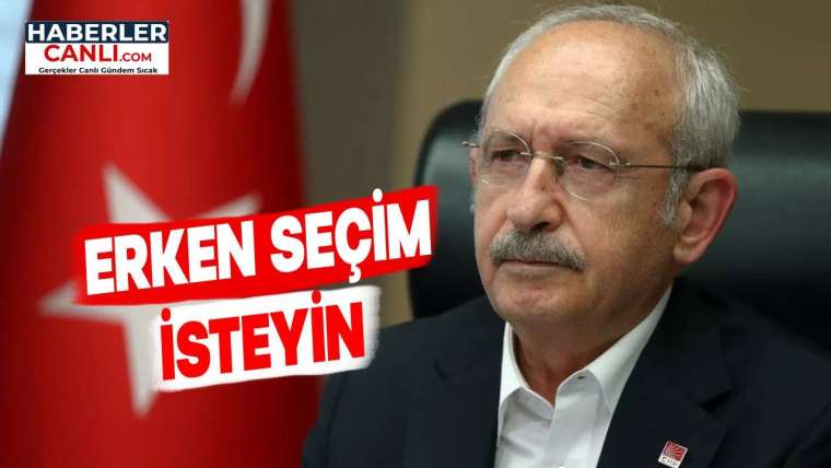 Kemal Kılıçtaroğlu Erken Seçim İsteyin